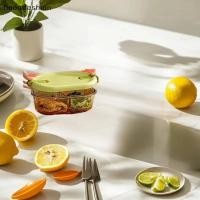 ราคา BOOM กล่องอาหารกลางวันแก้วไมโครเวฟสําหรับพนักงานออฟฟิศแยกกล่องอาหารกลางวันทนความร้อนชามปิดผนึกและ Kept สดพร้อมฝาปิด TH (48450632882)