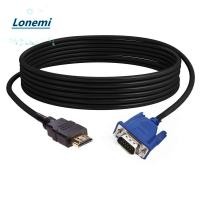 ราคา LONEMI HDMI ใช้งานร่วมกับสาย VGA 1080P 1 5m อะแดปเตอร์ AV Professional HDTV ชายกับชายสายคอมพิวเตอร์พีซี (49550079572)