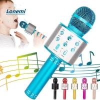 ราคา LONEMI ไมโครโฟนเปลี่ยนเสียง เอฟเฟกต์เสียง Reverb ไมโครโฟนคาราโอเกะไร้สายแบบพกพา ชาร์จ USB พร้อมลําโพงไมโครโฟนบลูทูธ 5 core ของขวัญวันเกิดคริสต์มาส (55550888867)