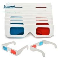 ราคา LONEMI แว่นตาเกมภาพยนตร์ 10 ชิ้น แว่นตาทีวีภาพยนตร์จริง เกมสากลสีฟ้าสีแดงสีฟ้าแว่นตากระดาษกระดาษแข็ง (52500257710)