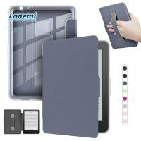 ราคา LONEMI 6 นิ้วอะคริลิค e Reader Cover หนังมืออาชีพพร้อมสายคล้องมือกลับ Folio Funda สําหรับ KOBO Clara สี 2E BW (46400689600)