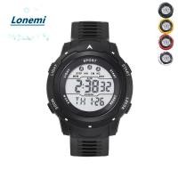 ราคา LONEMI นาฬิกาสปอร์ต นาฬิกาอิเล็กทรอนิกส์หน้าจอ LED กันน้ํา นาฬิกามัลติฟังก์ชั่น Noctilucent เรียบง่าย วัยรุ่น (57050703138)