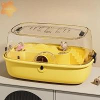 ราคา IMLON กรงหนูแฮมสเตอร์ขนาดใหญ่ ที่อยู่อาศัยหนูแฮมสเตอร์สองชั้นแบบเปิดด้านบน บ้านเจอร์บิลระบายอากาศโปร่งใสสําหรับกระต่าย (53800473648)