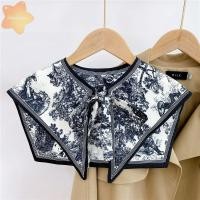 ราคา เสื้อปกปลอมลายดอกไม้วินเทจ สำหรับผู้หญิง ดีไซน์ถอดได้ (52400181755)