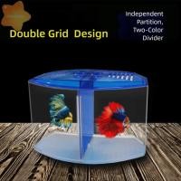 ราคา ตู้ปลาปลากัด IMLON กล่องแยกปลากัดพลาสติกกริดเดี่ยว คู่ พร้อมหญ้าน้ํากล่องเพาะพันธุ์ปลาโปร่งใสปลาสํานักงาน (50001220042)