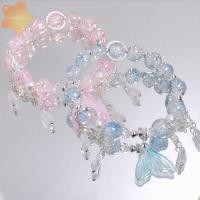 ราคา สร้อยข้อมือหางปลามุกคริสตัล จี้ประณีตหวาน Lucky สไตล์แฟรี่เกาหลี ดีไซน์ลายลูกปัดหลากสีสำหรับผู้หญิง (48250160578)