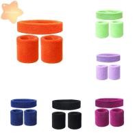 ราคา 1 แถบคาดศีรษะ และ 2 สายรัดข้อมือ ทำจากผ้าฝ้าย เหมาะสำหรับการเล่นกีฬาและออกกำลังกาย ระบายอากาศได้ดี (45150207026)