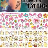 ราคา IMLON เด็กการ์ตูนสติกเกอร์รอยสัก Mymelody กันน้ํา Kuromi Tattoo สติกเกอร์ น่ารักอะนิเมะตัวเลขสติกเกอร์พุดดิ้งสุนัข Water Transfer สติกเกอร์ (44550211908)