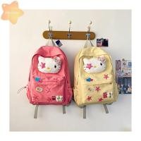 ราคา Imlon กระเป๋าเป้สะพายหลังเด็ก กระเป๋านักเรียน Sanrio Hello Kitty ความจุขนาดใหญ่ กระเป๋านักเรียนการ์ตูนน้ําหนักเบาเด็กผู้หญิง (28276597370)