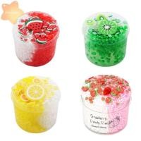 ราคา IMLON Crystal Slime Strawberry Kiwi 70ml Slime Kit Foam Ball Glitter Stress Relief Slime Set (46350856090)