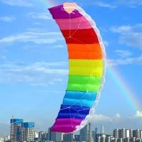 ราคา เวตโตว่าวร่มสีรุ้ง ว่าวพาราฟอยล์คู่อ่อน สายคู่มืออาชีพบินที่ดีด้วยเครื่องมือบินว่าวร่มชูชีพกีฬากลางแจ้ง (54400828329)