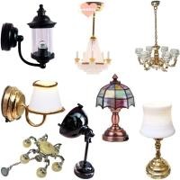 ราคา เวตโต โคมระย้าขนาดเล็ก 1 12 ขนาดมินิฉากเฟอร์นิเจอร์รุ่นเครื่องประดับโคมไฟตั้งพื้น เพดาน โคมไฟติดผนัง (46300843581)