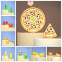 ราคา WETTO ของเล่นเด็กครัว พลาสติก Xmas ของขวัญตัดชุดอาหาร 2024 ผักหลากสีชุดปรุง (56450818591)