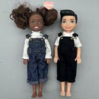 ราคา WETTO ตุ๊กตา Overalls เสื้อผ้า แฟชั่นชุดลําลองกางเกงยีนส์กางเกง DIY อุปกรณ์เสริมมินิน่ารัก Denim กางเกงเสื้อยืด Tops สําหรับ 1 12 ตุ๊กตา BJD สําหรับ ob11 ymy ตุ๊กตา (47500838656)