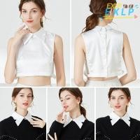 ราคา เสื้อชีฟองผู้หญิงสไตล์วินเทจ พร้อมปกปลอมถอดออกได้ (28193125771)