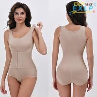 ราคา EXLP Full Body Shaper Tummy Control Sculpting ชุดบอดี้สูท Shapewear Curves Plus ขนาดซิปเข็มขัดปรับได้ Slimming Undergarments สําหรับผู้หญิง (42274405193)
