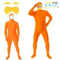 ราคา ชุด Morph มองไม่เห็นทั้งตัว ชุดฮัลโลวีนสแปนเด็กซ์สีเหลืองมีคิ้ว แจ็ปสูทแฟชั่นสีส้มสำหรับคนโต (54600768168)