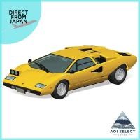 ราคา Aoshima Cultural and Educational Supplies 1 32 The Snap Kit Series Lamborghini Countach LP400 Yellow Pre colored Plastic Model 20 B (29329236829)