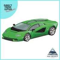 ราคา Aoshima Bunka Kyozai 1 32 The Snap Kit Series Lamborghini Countach LPI 800 4 Green Pre painted Plastic Model 19 E (27729236903)