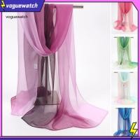 ราคา VOG ผ้าพันคอยาวฤดูร้อน สไตล์ชีฟอง ลายสีไล่ระดับ พร้อมครีมกันแดดบางเบานำเข้า (43466302239)