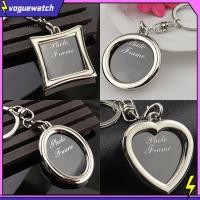 ราคา VOG Creative Mini Heart Square Round Oval ใส่กรอบรูปพวงกุญแจโรตารีพวงกุญแจ (43069097854)