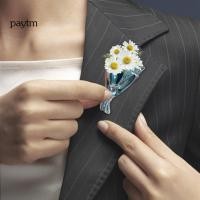 ราคา เข็มกลัดสำหรับประดิษฐ์งานฝีมือ ตกแต่งด้วยช่อดอกไม้แห้งและดอกไม้จริง สไตล์เอเชีย (47850468339)