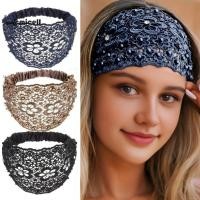 ราคา ที่คาดผมลายดอกไม้สไตล์ลูกไม้โบฮобщиพร้อมไข่มุกเทียม เครื่องประดับผมแฟชั่นสำหรับผู้หญิง (41017039681)