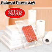 ราคา MERRYIN 20 ชิ้นถุงซีลสูญญากาศ ถุงสูญญากาศลายนูนความร้อนแช่แข็ง ถุงถนอมอาหารปิดผนึกความร้อนที่ทนทานสําหรับถนอมอาหาร (44751022795)