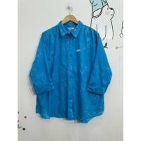 ราคา เสื้อเชิ้ต แขนสามส่วน ผ้าคอทผสม งานปัก สีฟ้า ขนาด58 29 อ124 ดูภาพให้ชัดเจนก่อนสั่งซื้อ (43303256216)