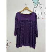 ราคา เสื้อแฟชั่น แขนสามส่วน คอเหลี่ยม ผ้าโพลีผสม ลื่น สีม่วงเข้ม ขนาด56 31 อ034 ดูภาพให้ชัดเจนก่อนสั่งซื้อ (43253137889)