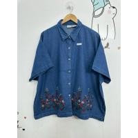 ราคา เสื้อยีนส์บาง แขนสั้น ปักวินเทจ งานหา สีเข้ม ขนาด56 26 ย796 ดูภาพให้ชัดเจนก่อนสั่งซื้อ (42461005763)