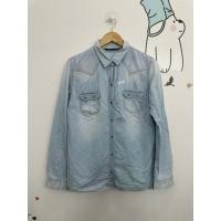 ราคา เสื้อยีนส์บาง แขนยาว สีอ่อน งานป้าย ขนาด40 27ย1023 ดูภาพให้ชัดเจนก่อนสั่ง ตน เฟด เหลือง เยอะ ดูดีๆ (40914941123)