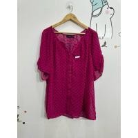 ราคา เสื้อแฟชั่น แขนสั้น ผ้าโพลี สีชมพูลายจุด ขนาด60 26 อ070 ดูภาพให้ชัดเจนก่อนสั่งซื้อ ตำหนิตามภาพ (40403055735)