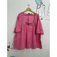 ราคา เสื้อแฟชั่น แขนสั้น คอเหลี่ยม ผ้าคอท100 แบบบาง สีชมพู ขนาด 60 30 อ054 ดูภาพให้ชัดเจนก่อนสั่งซื้อ (40153137152)