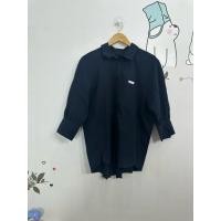 ราคา เสื้อแฟชั่น แขนสามส่วน ทรงเก๋ สีกรมเข้ม ขนาด 48 26 29 อ199 ดูภาพให้ชัดเจนก่อนสั่งซื้อ (28587375007)