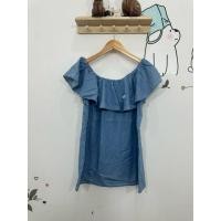 ราคา เสื้อยีนส์บางแฟชั่น ทรงน่ารัก งานป้าย ข38 22ย1416 ดูภาพให้ชัดก่อนสั่ง มีรอยการใช้งาน (40676298736)