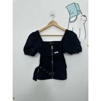 ราคา เสื้อแฟชั่นป้ายเวียดนาม ทรงน่ารัก ผ้าดี สีดำ งานป้าย ข 28 15ย1243 ดูภาพให้ชัดก่อนสั่ง มีรอยการใช้งาน (26492762531)