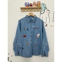 ราคา เสื้อยีนส์บาง แขนยาว สีอ่อน ลายผ้าทอ ปักวินเทจ งานป้าย ข49 28 ย2079 ดูภาพให้ชัดก่อนสั่ง ตน เหบือว ดูดีๆน๊า (48500278123)