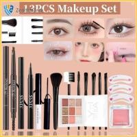 ราคา COD ชุดแต่งหน้า 13 14 ชิ้น พาเลทอายแชโดว์ ปากกาอายไลเนอร์ บลัชออน ดินสอเขียนคิ้ว ชุดแปรงแต่งหน้า มาสคาร่าสีดำ ZenithHome (44151062481)
