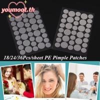 ราคา YOUMOOT 18 24 36 ชิ้น แผ่น Skin Care สิวสติกเกอร์ ที่มองไม่เห็น Skin Care PE แผ่นแปะสิว คุณภาพสูงรักษาสิวรอบสแควร์รูปกําจัดสิว Patch (43964028725)