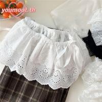 ราคา YOUMOOT ลูกไม้เชื้อราผายลมผ้าม่าน Y2k Streetwear จีบลูกไม้กระโปรงผ้ากอซชั้น ดอกไม้ผ้าพันแผล Tulle ชุด (40852209039)