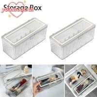 ราคา คุณมูต กล่องเก็บฝุ่นตั้งโต๊ะ ฝาพับภาชนะเก็บของกระจุกกระจิกกล่องเก็บแปรงแต่งหน้าสามารถซ้อนสก์ท็อปจัดเก็บเครื่องมือดินสอเขียนคิ้วหลอดแปร (56450906918)