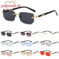 ราคา YOOMOT แว่นกันแดดทรงสี่เหลี่ยมผืนผ้าไร้ขอบ ป้องกัน UV400 สไตล์วินเทจสำหรับทั้งผู้หญิงและผู้ชาย (55751205226)