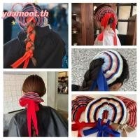 ราคา คุณมูต ถักแฮนด์เมด ยางรัดผมขนาดใหญ่ สีตัดกัน สำหรับทรงผมหางม้าสูง (52000595495)