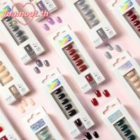 ราคา คุณมูต 24ชิ้น กล่องเคล็ดลับเล็บปลอม หัวกลมเต็มปกเล็บปลอม แฟชั่นสวมใส่เล็บเทียมเคล็ดลับเล็บเครื่องมือ (50950884692)