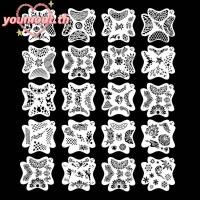 ราคา YOUMOOT 2 ชิ้นลายฉลุสําหรับภาพวาดร่างกายReusable Topcoatฮาโลวีนงานเลี้ยงวันเกิดรอยสักชั่วคราว (46950916444)