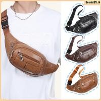 ราคา กระเป๋าคาดหน้าอกหนัง PU สำหรับผู้ชาย กระเป๋าสะพายข้างแบบมินิมอล พกพาสะดวก จุของได้เยอะ แฟชั่น มีซิป BeautySS th (40225432261)