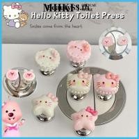 ราคา BeautySS EELHOE ปุ่มชักโครก Hello Kitty จาก Sanrio สุดน่ารัก ที่จับลิ้นชักแบบมีกาวติด ปุ่มชักโครกในห้องน้ำ Miiki vn (27286853128)