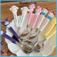 ราคา BeautySS Sanrio Hello Kitty Kuromi Tableware Kawaii Cinnamoroll ช้อนส้อมน่ารัก การ์ตูน นักเรียน ครอบครัว ซุป เครื่องใช้บนโต๊ะอาหารสแตนเลส ของขวัญ (27734970071)