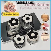 ราคา BeautySS EELHOE ปุ่มกดชักโครกพร้อมดอกไม้เล็ก ๆ สีดำ สีขาว ปุ่มกดชักโครกพร้อมที่จับลิ้นชักแบบมีกาว ปุ่มกดชักโครกในห้องน้ำ Miiki vn (43301899456)